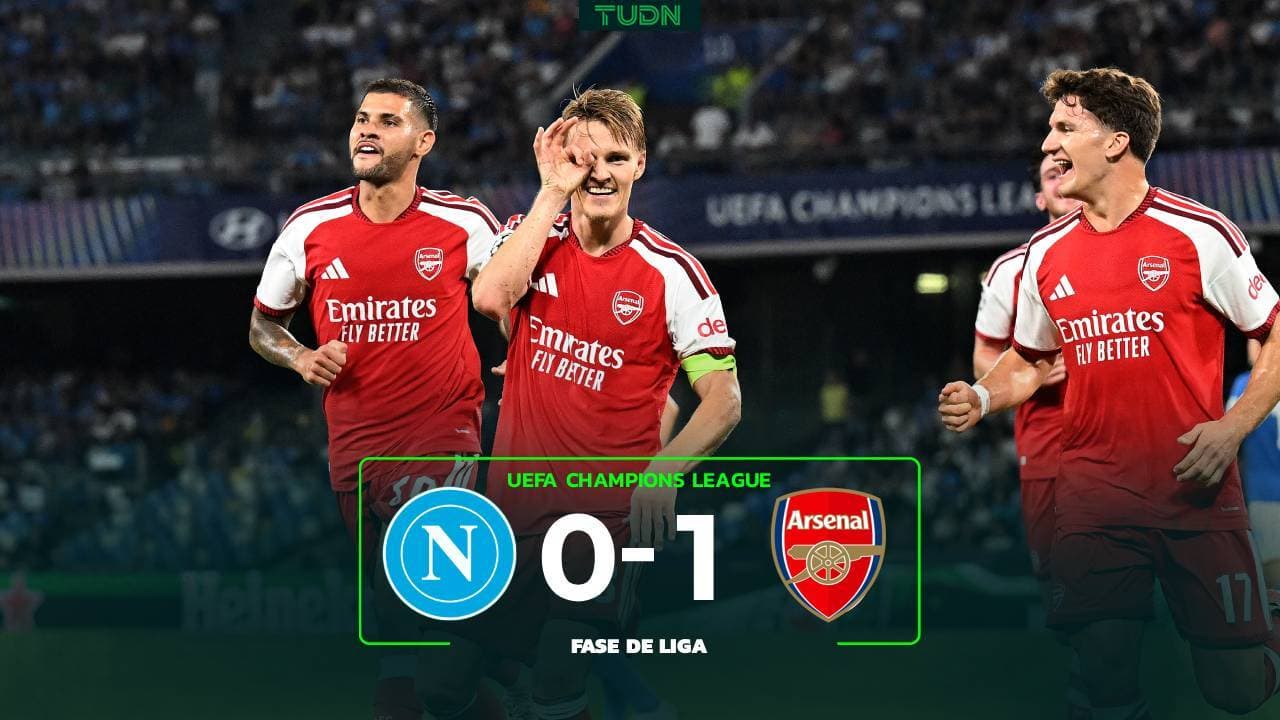 Resumen | Triunfo sufrido del Arsenal en su visita al Napoli