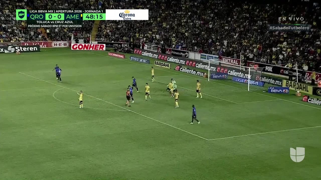 ¡Atajadón de Cota para negarle el gol a Alí Ávila!