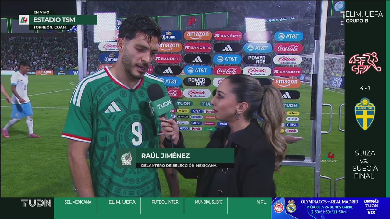 Raúl Jiménez asegura que controlaron de principio a fin a Uruguay