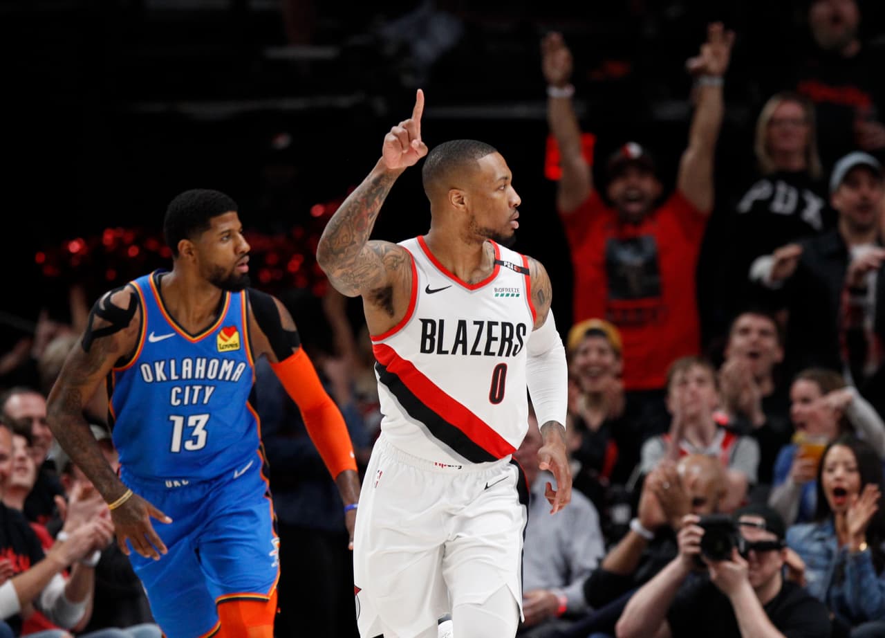 Damian Lillard se despachó con 30 unidades para los Trail Blazers y encestó cinco de 11 intentos desde larga distancia, encabezando ofensivamente a su equipo.