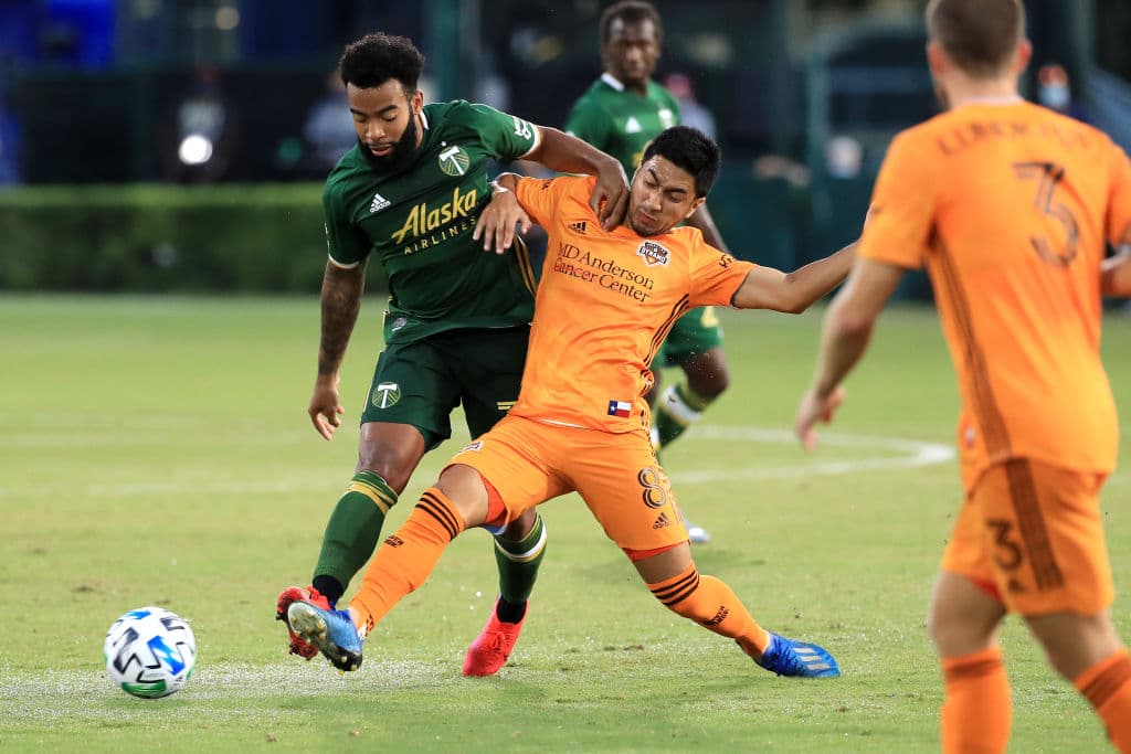 Los de Portland tocaron la puerta un par de ocasiones antes de adelantarse en el marcador.