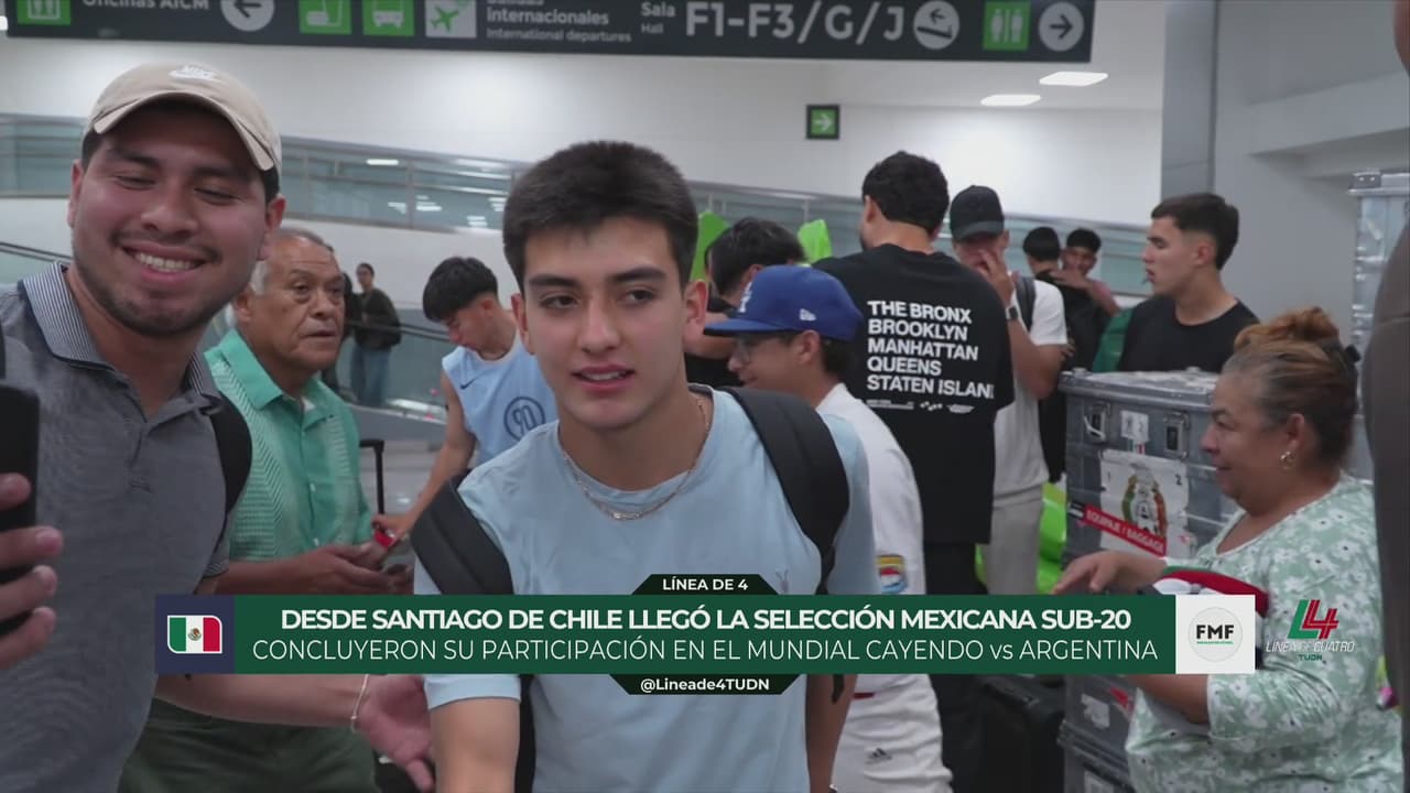 El Tri Sub-20 llega a la Ciudad de México, tras ser eliminado