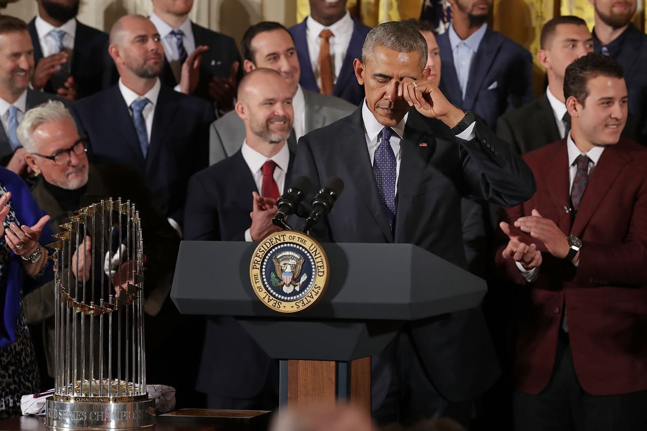 Obama también tuvo la oportunidad en el 2009 de recibir en la Casa Blanca a los White Sox, su equipo preferido, cuando ganaron la Serie Mundial ese mismo año.