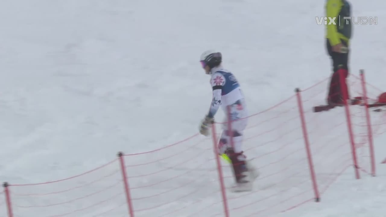 La frustracción de Atle Lie McGarth al perder el oro en el slalom