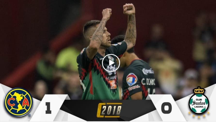 América se trepa al segundo lugar y desbanca a Santos con victoria 1-0