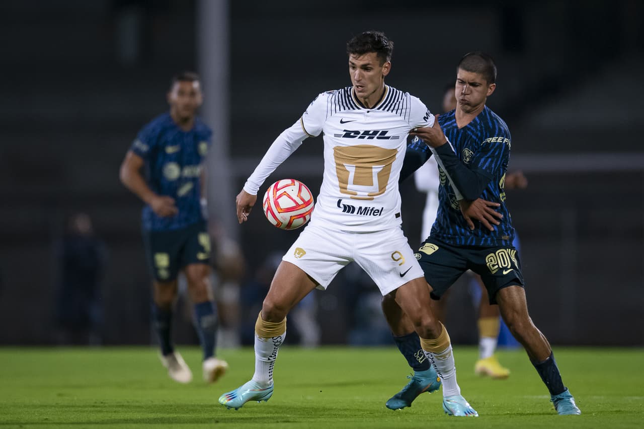 Pumas derrotó 2-0 al América en el Estadio Olímpico Universitario con goles de Gustavo del Prete y Gael Rodríguez. Los universitarios concluyeron su participación en la Copa por México.