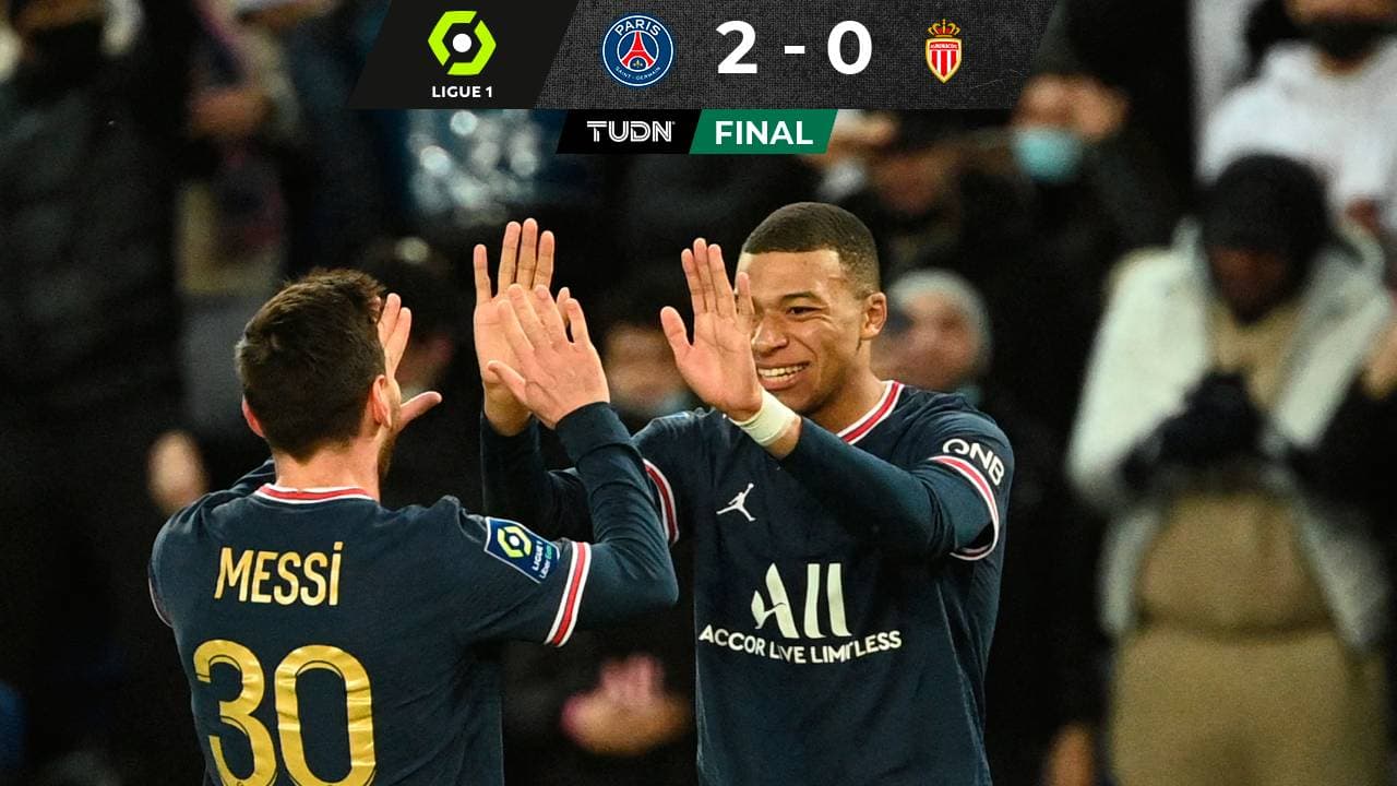 Doblete de Mbappé al Mónaco hace historia y despega al PSG