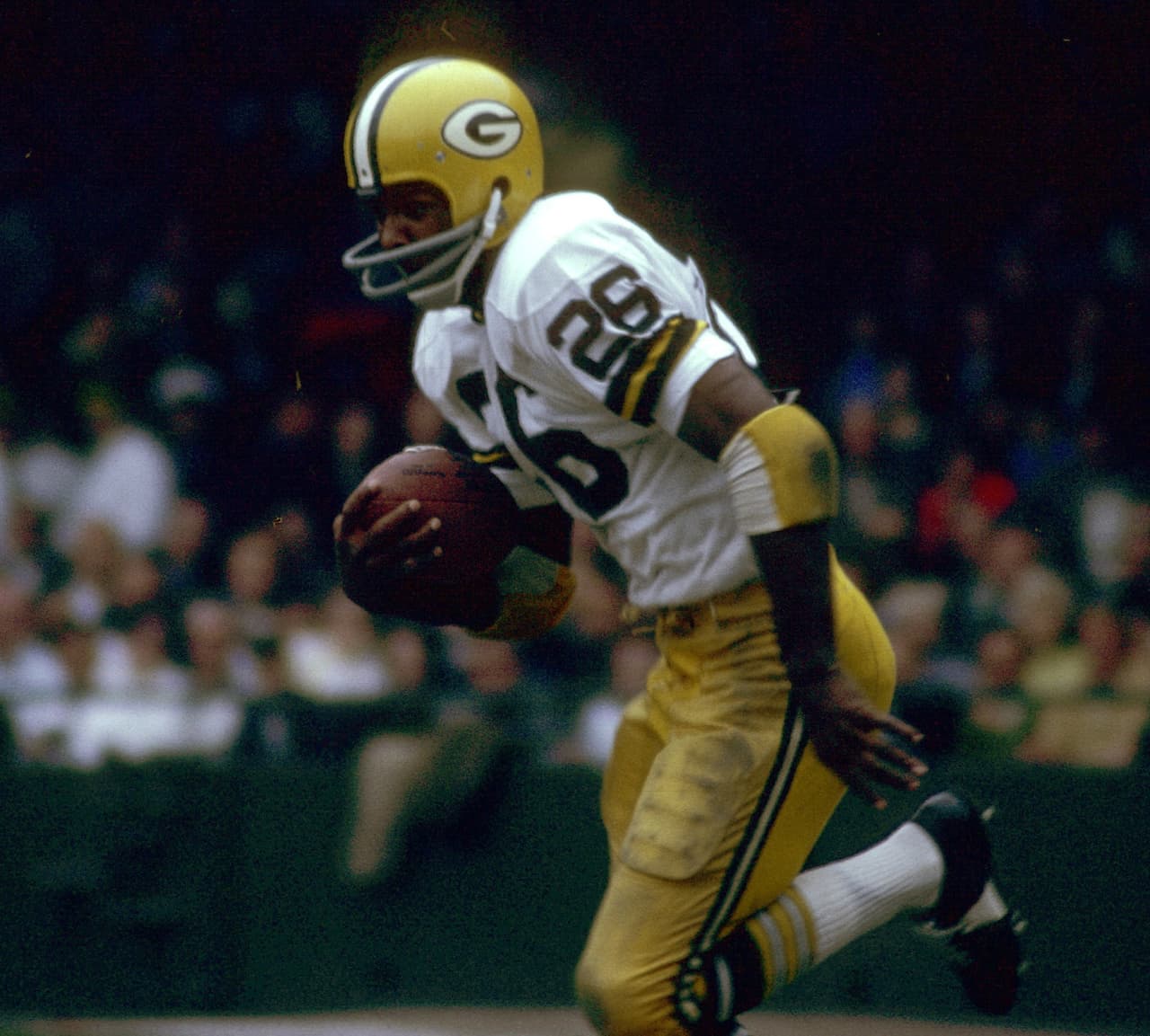 SUPER BOWL II - Herb Adderley profundo de Green Bay Packers. El MVP fue el quarterback Bart Starr.