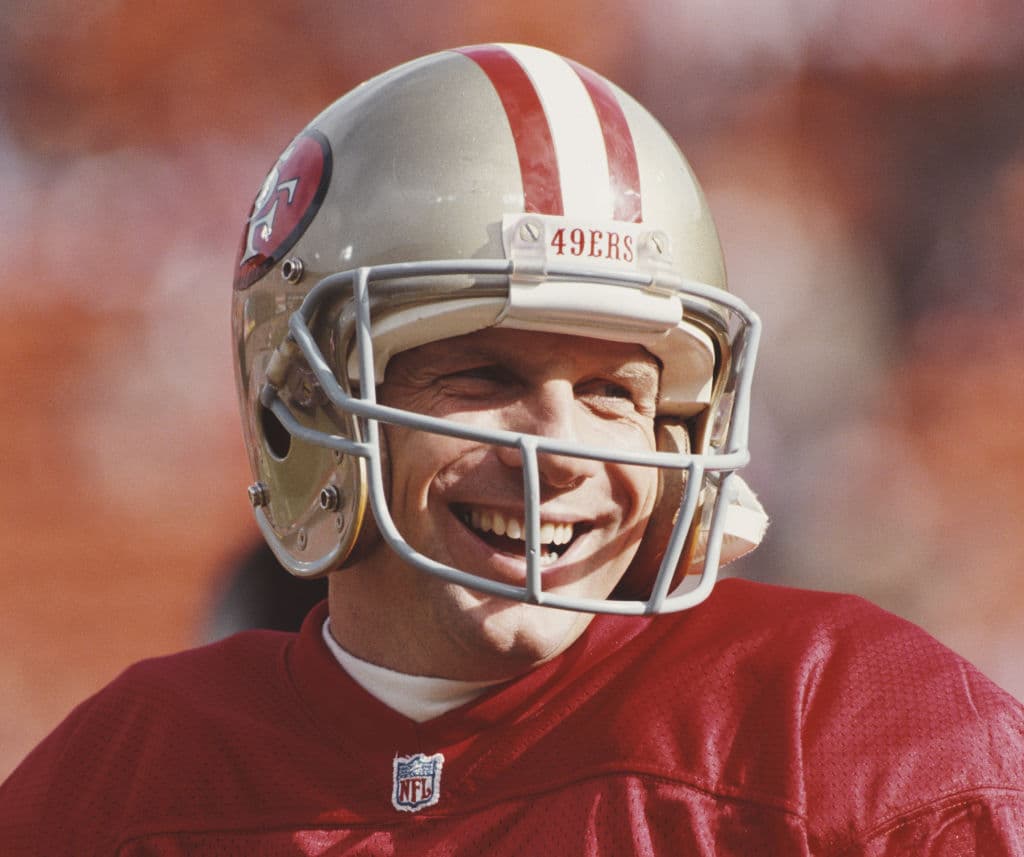 <b>San Francisco 49ers: QB Joe Montana</b>. No debe dejar de reconocerse que sin la ayuda de Jerry Rice, Montana no sería lo que fue. Ganó cuatro títulos de Super Bowl sin perder uno solo.