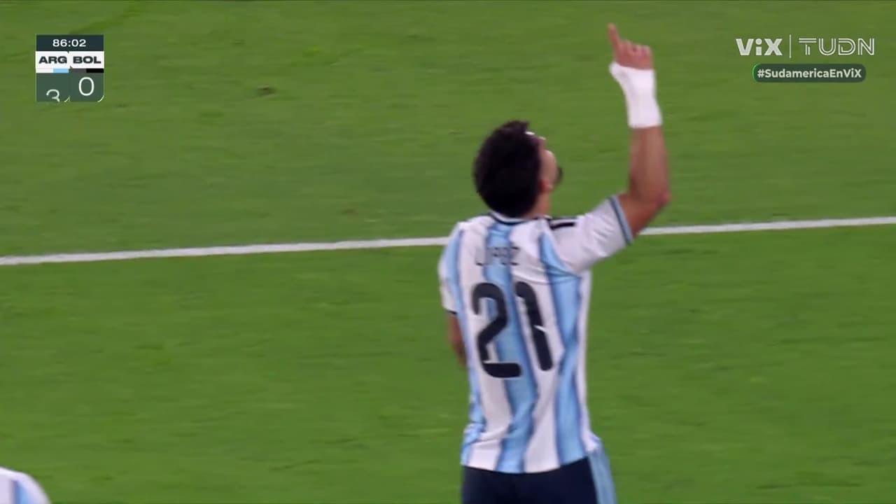 ¡Paren la masacre! ¡Gol de Flaco López! Argentina golea a Bolivia