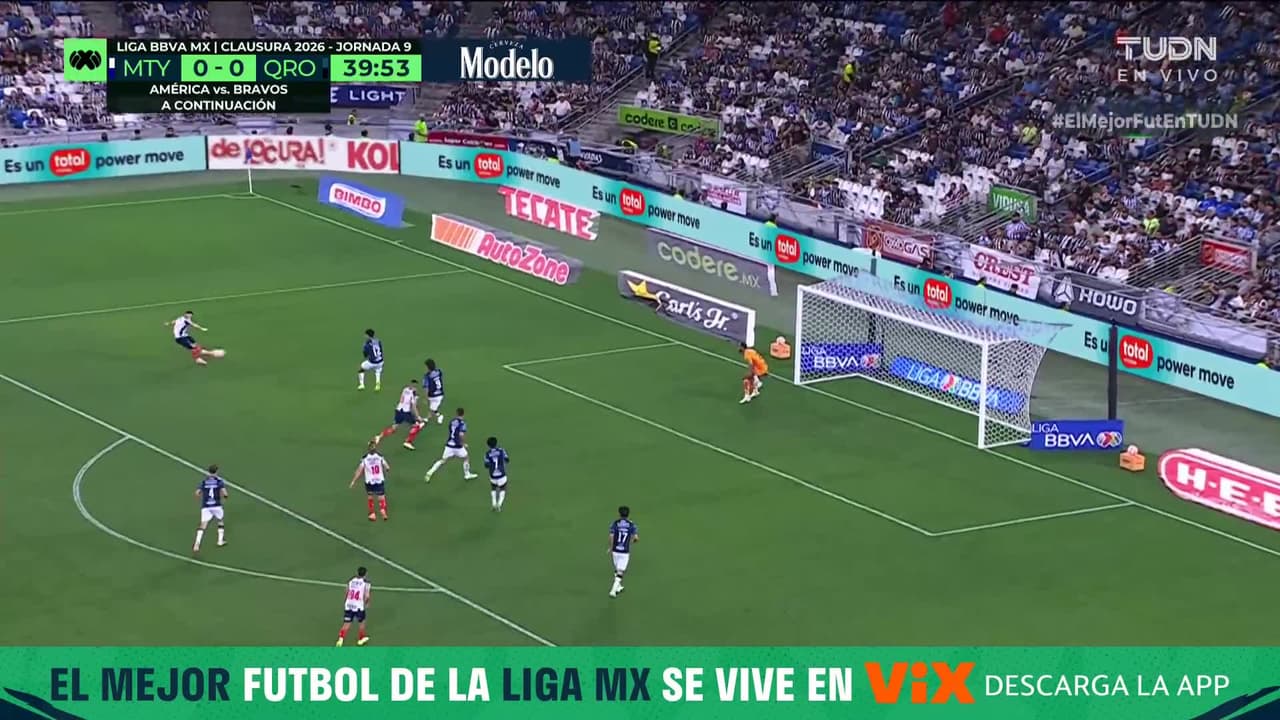 ¡GOLAZOOOO DE RAYADOS! ¡Hermosa jugada de Canales y Luca Orellano saca un bombazo para poner el 1-0!