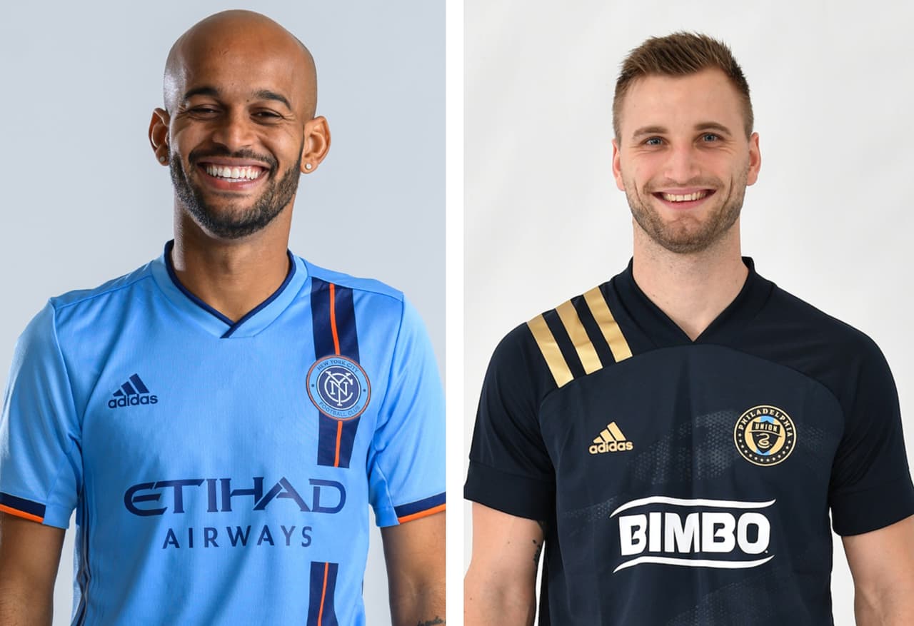 Héber y Kacper Przybylko, figuras de New York CIty FC y Philadelphia Union.