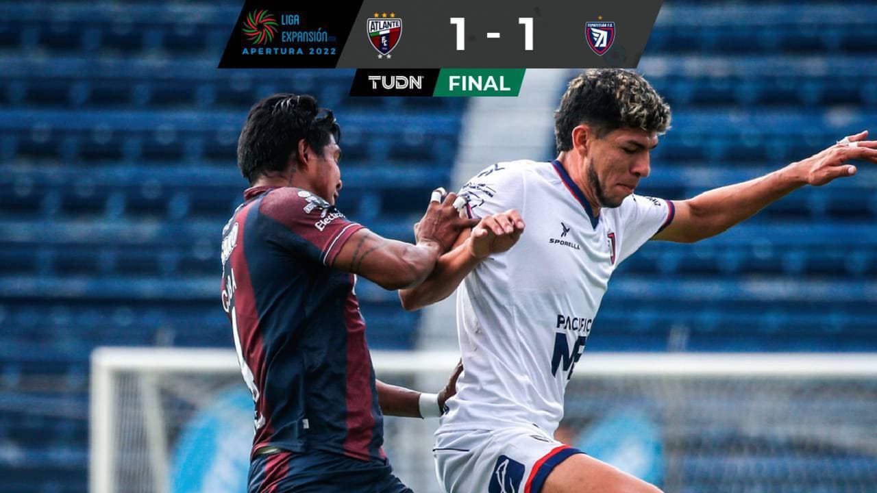 Tepatitlán deja solo en susto al líder Atlante en la Liga Expansión MX