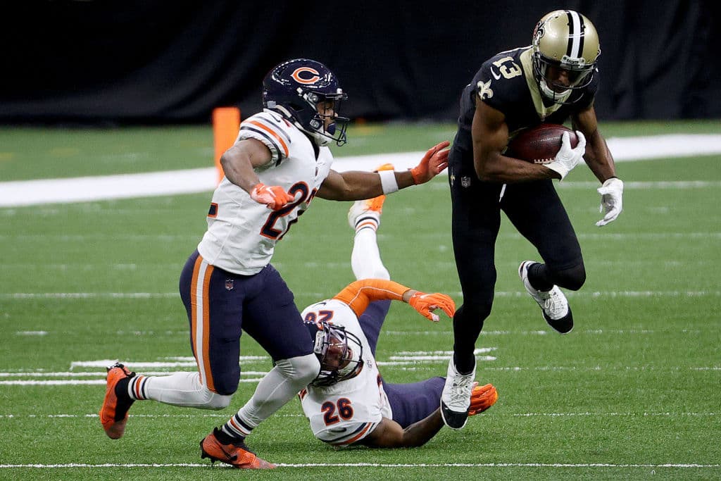 La defensa de los Saints maltrata a la ofensiva de los Chicago Bears y los de Nuevo Orleans terminan ganando cómodamente 9-21.