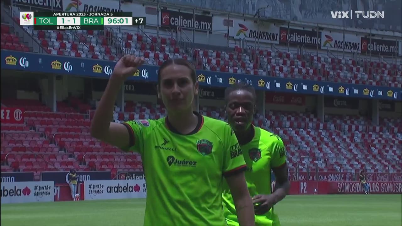 ¡Brava anotación! Le llegó su regalo a Casarez para el 1-1 de Juárez