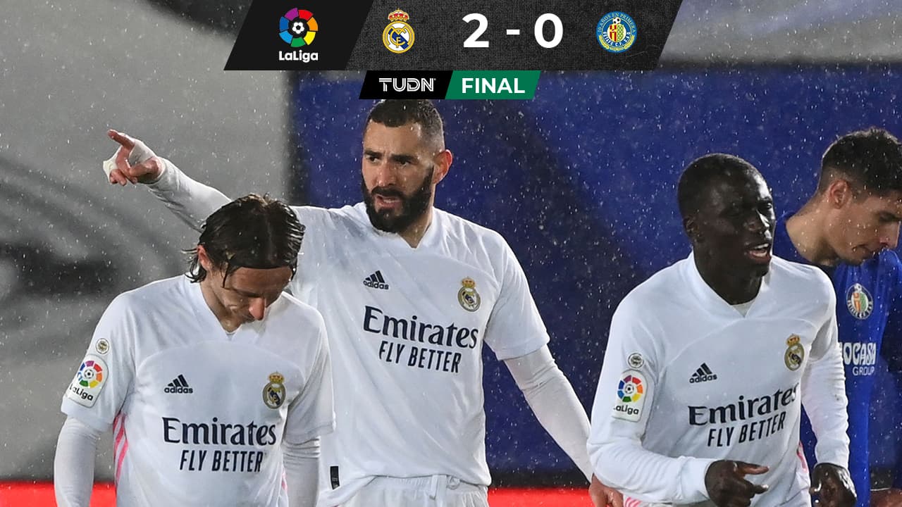 Real Madrid vence al Getafe y se acerca al Atlético de Madrid