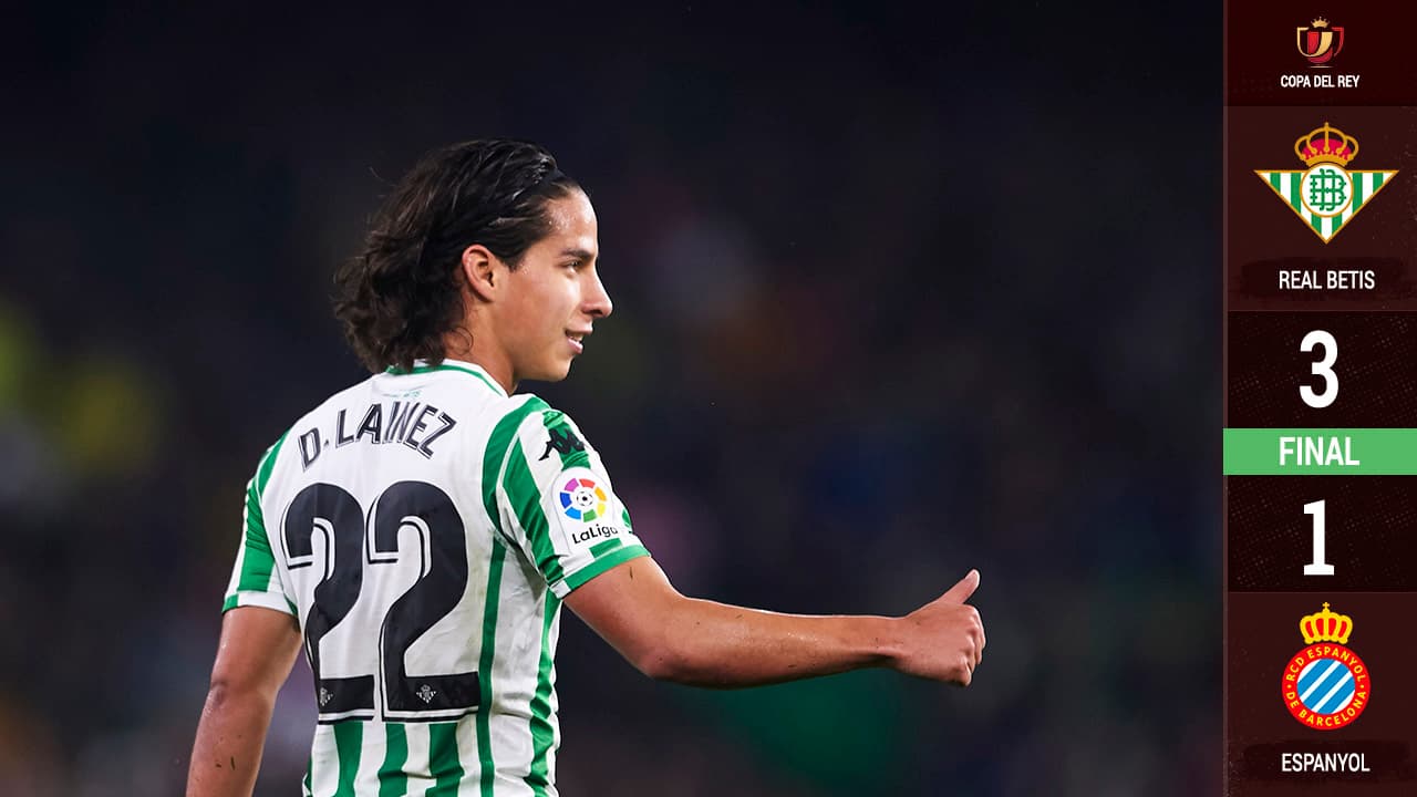 Con la participación de Lainez y Guardado, Betis se mete a las semifinales de la Copa del Rey