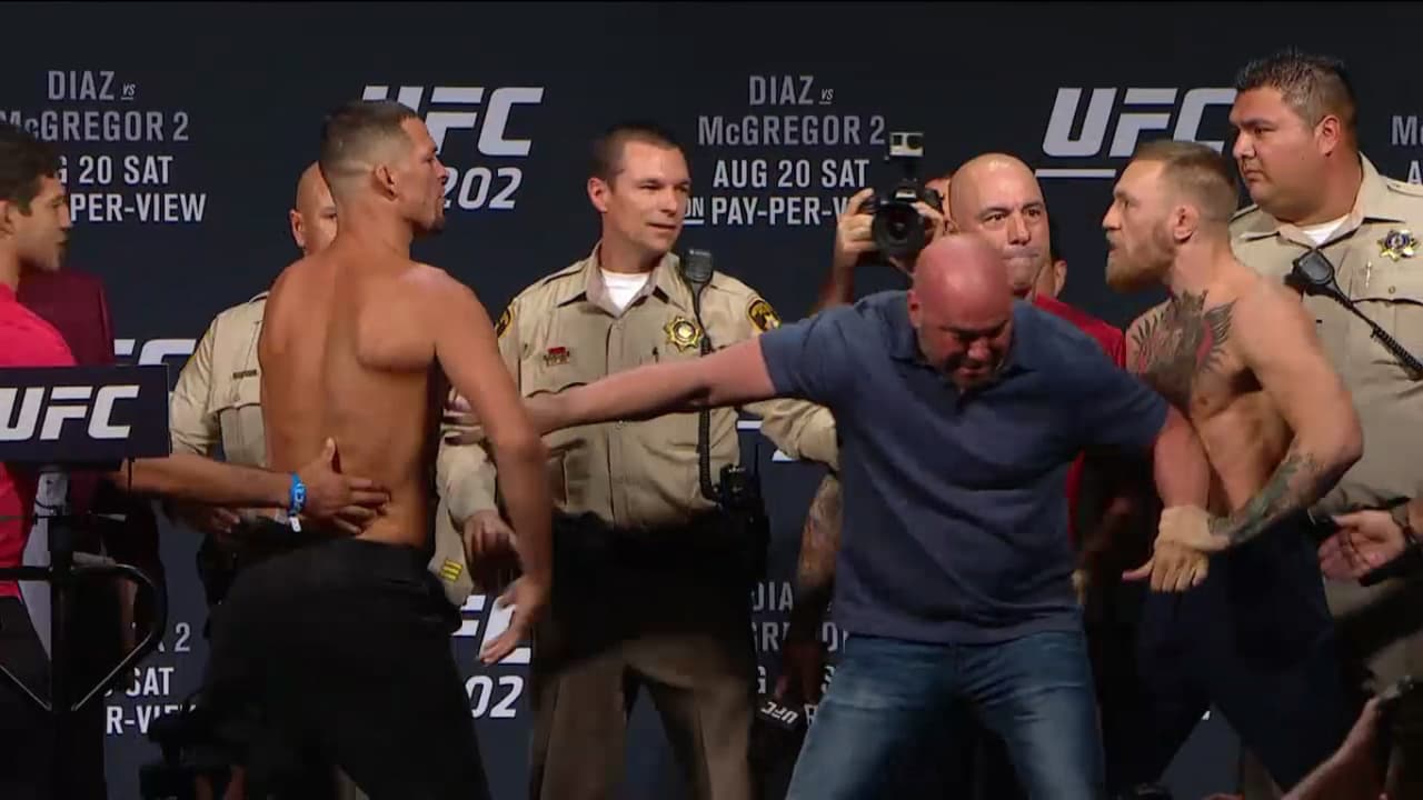 Conor McGregor y Nate Díaz, en peso y listos para la revancha