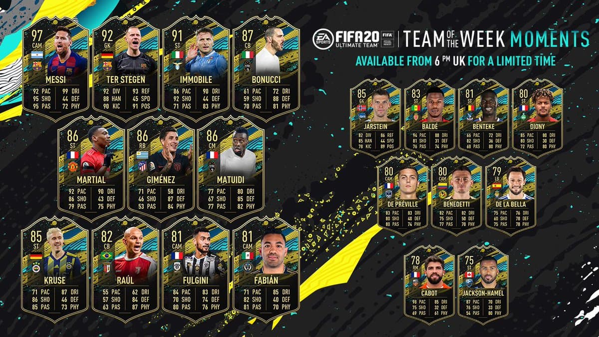 Nico Benedetti figura en el Equipo de la Semana de FIFA 20