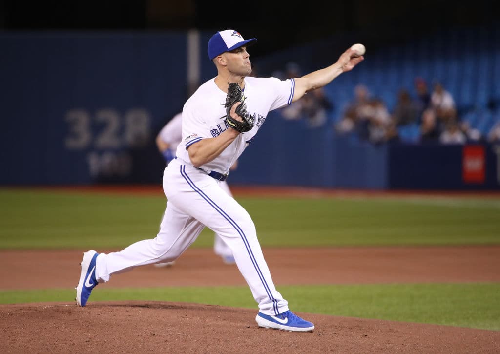 El abridor de Toronto Clayton Richard no tuvo una buena apertura por los Blue Jays al irse sin decisión y transitar únicamente 4.2 innings.