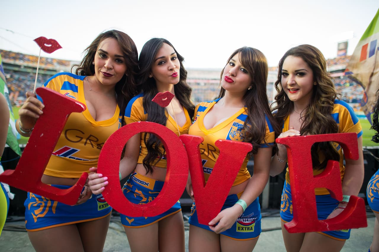 La belleza de las porristas en la fecha 6