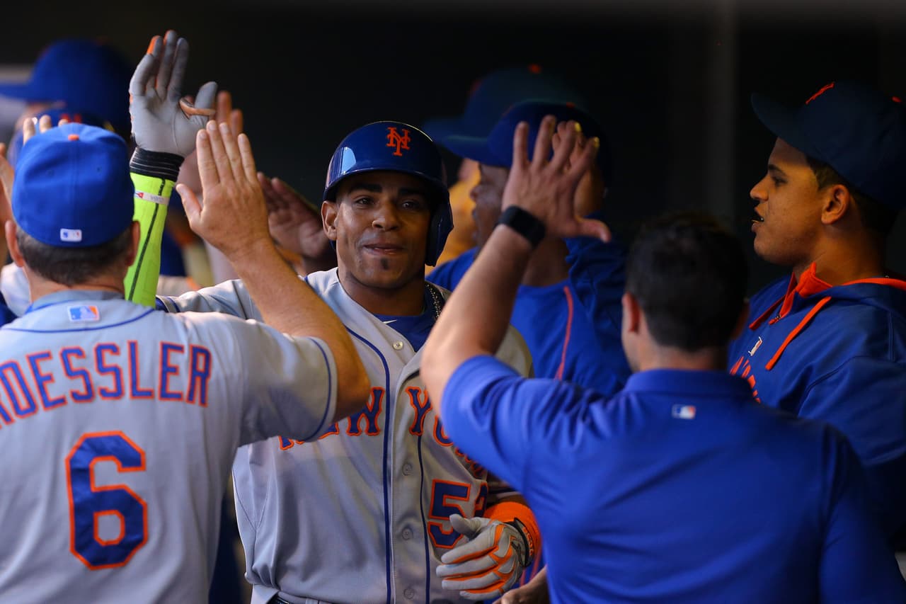 El 21 de agosto bateó de 5-6 con tres jonrones ante los Colorado Rockies y se quedó a un triple del primer ciclo de su carrera en las Ligas Mayores, con los neoyorquinos bateó para .309 con 17 jonrones y 42 carreras impulsadas en 41 juegos, llevando a los de Queens a los playoffs como campeones divisionales.