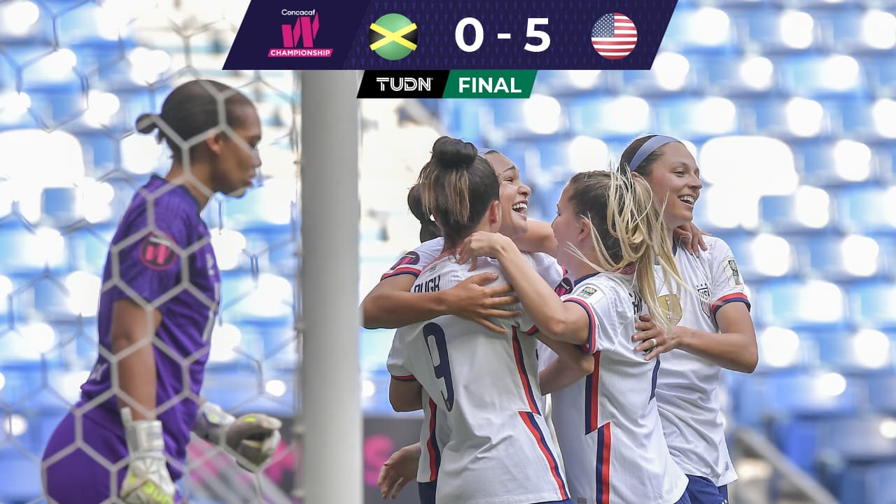 Estados Unidos Femenil golea a Jamaica y se eleva al liderato