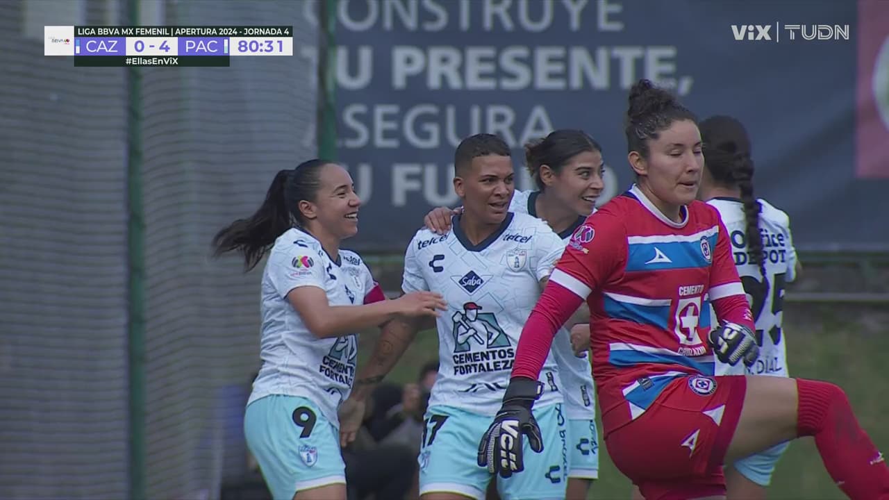 ¡Llegó el doblete de la tarde! De Charlyn que hace el 0-4 para Tuzas