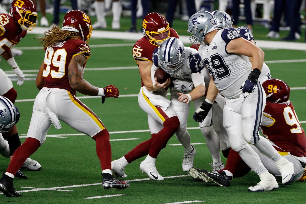 En Thanksgiving, Washington vence 41-16 a los Dallas Cowboys y toman son líderes solitaios de su división.