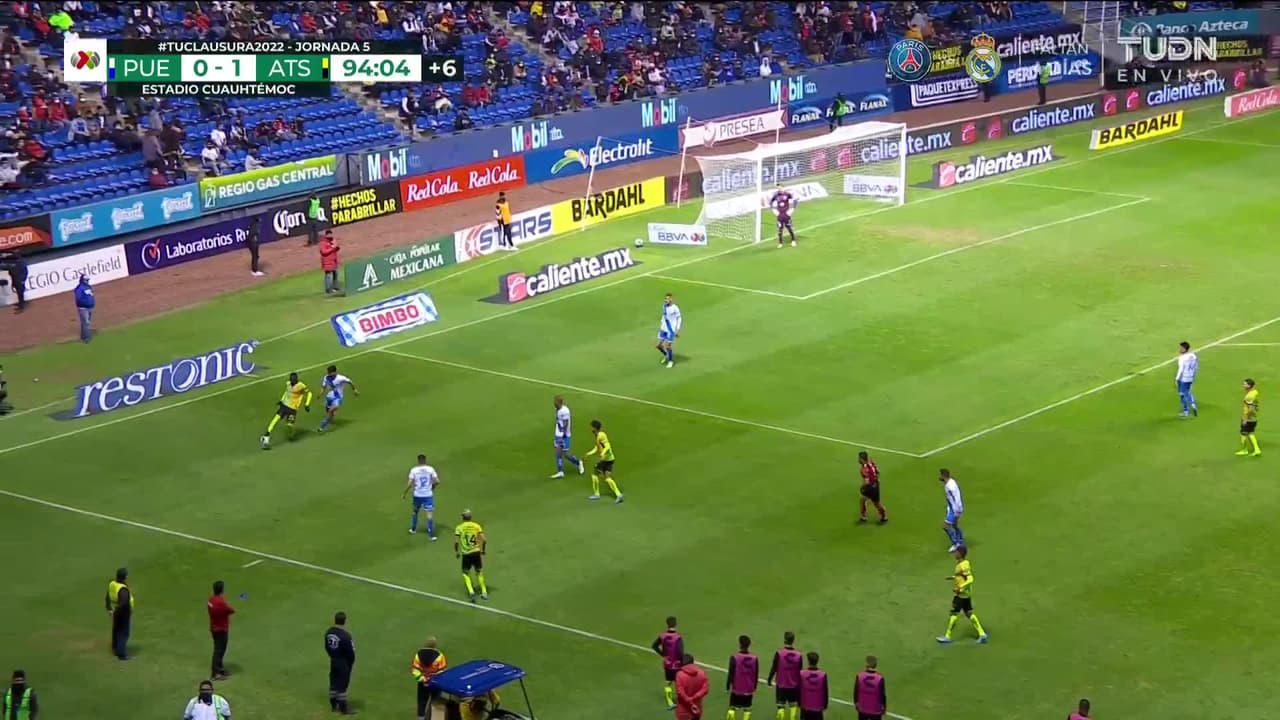 ¡GOOOL! Guillermo Martínez anota para Puebla.