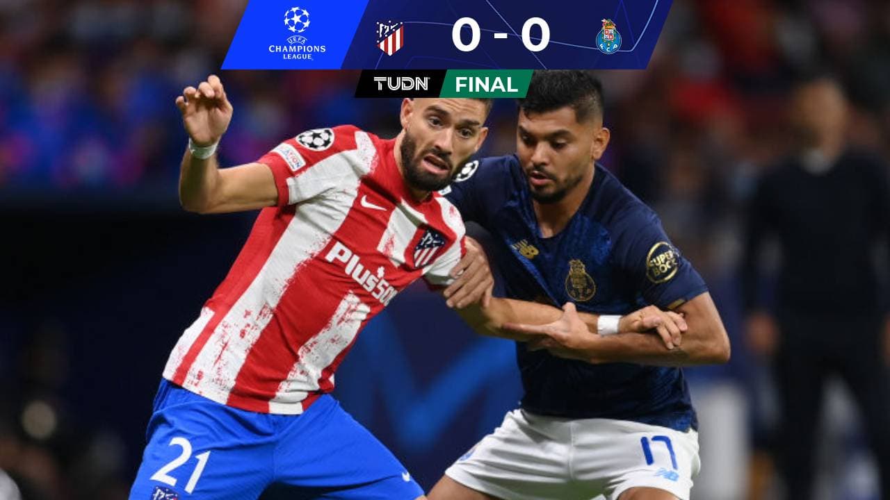 Atlético de Madrid se salva ante el Porto de Tecatito