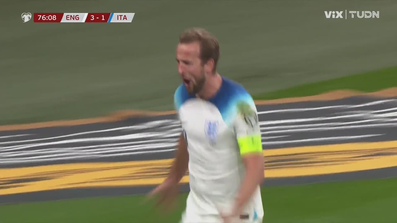 ¡Gol de Inglaterra! Kane se come a la defensa italiana y pone el 3-1