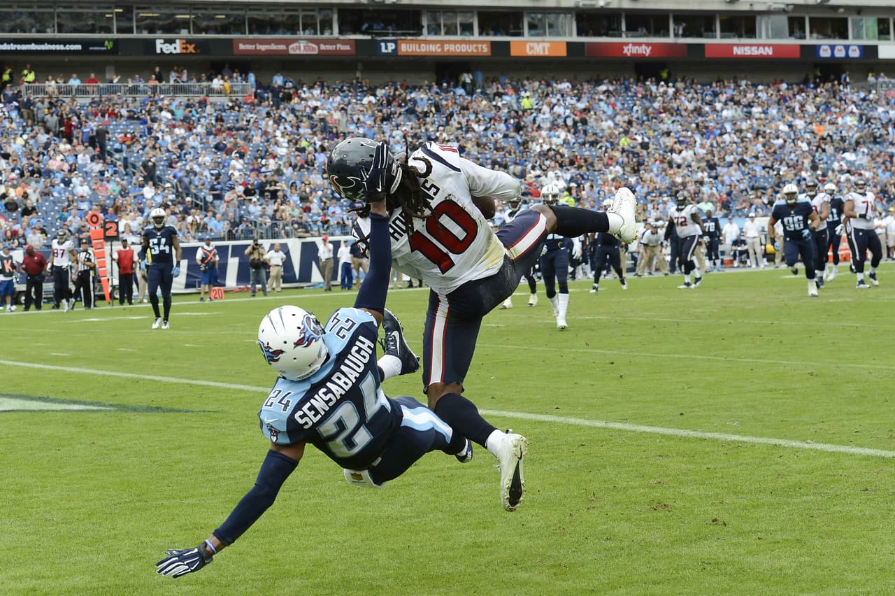 Las 117 yardas y un touchdown en siete recepciones de DeAndre Hopkins lo convirtieron en el jugador del partido en elque los Texans.