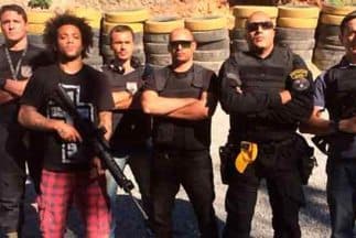 Marcelo se tomó la fotografía en su visita a la policia de Río de Janeiro.