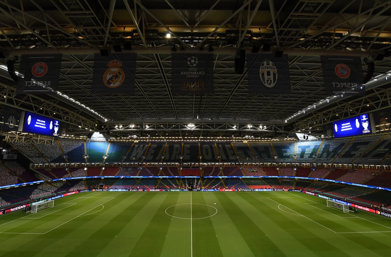 CARDIFF, WALES - JUNE 03: General view inside the stadium prior to the UEFA Champions League Final between Juventus and Real Madrid at National Stadium of Wales on June 3, 2017 in Cardiff, Wales. (Photo by Michael Regan/Getty Images)