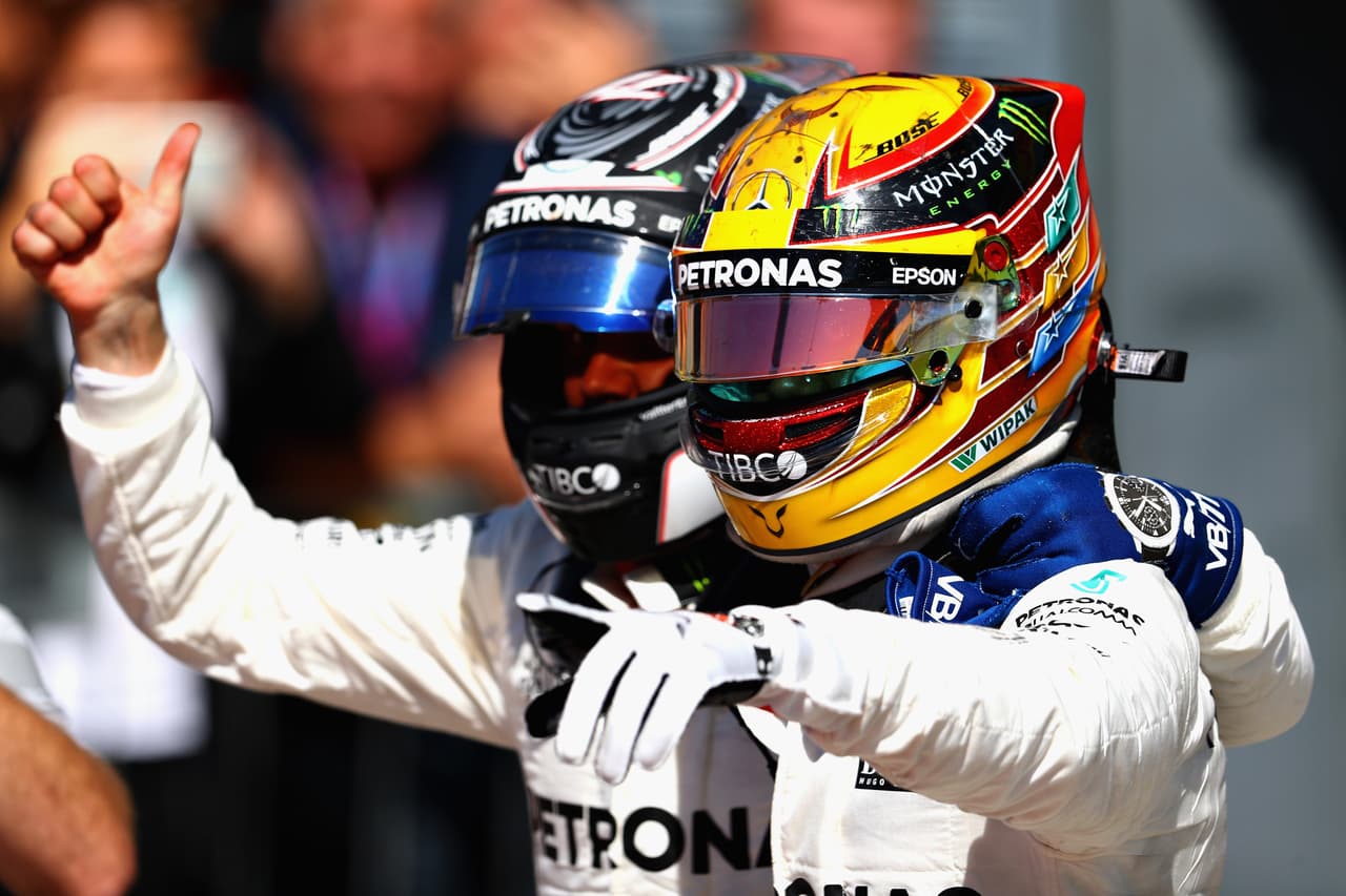 Valtteri Bottas, coequipero de Hamilton, terminó en la segunda posición a poco más de cuatro segundos del ganador.