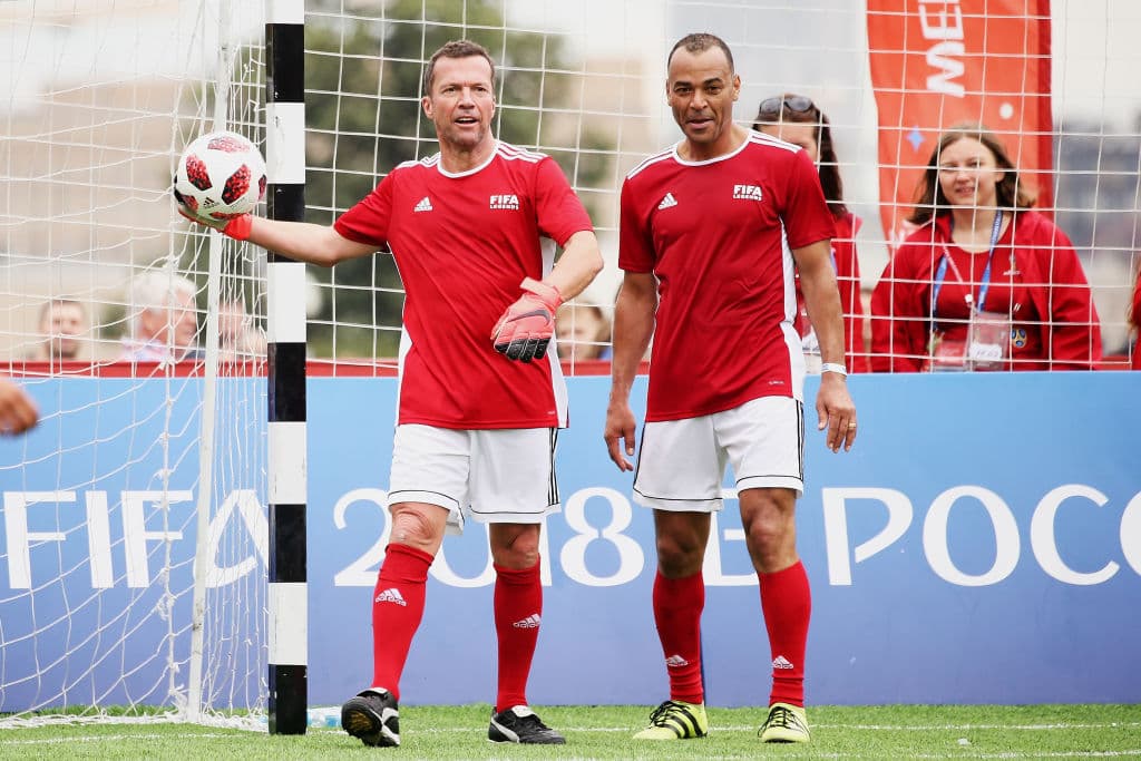 Al final, Campos tuvo moviemiento dentro del campo y Mathaus fue el arquero del equipo rojo.