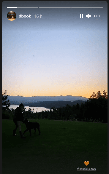 Devin Booker también publicó historias en sus redes sociales compartiendo San Valentin con Kendall.