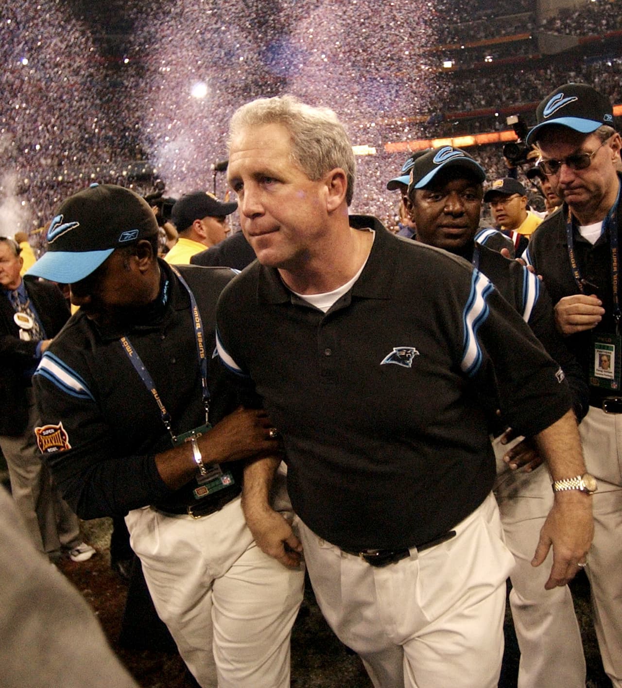 El actual head coach de los Bears perdió ambas ediciones, ante los Patriots con los Panthers y ante los Seahawks con los Broncos.