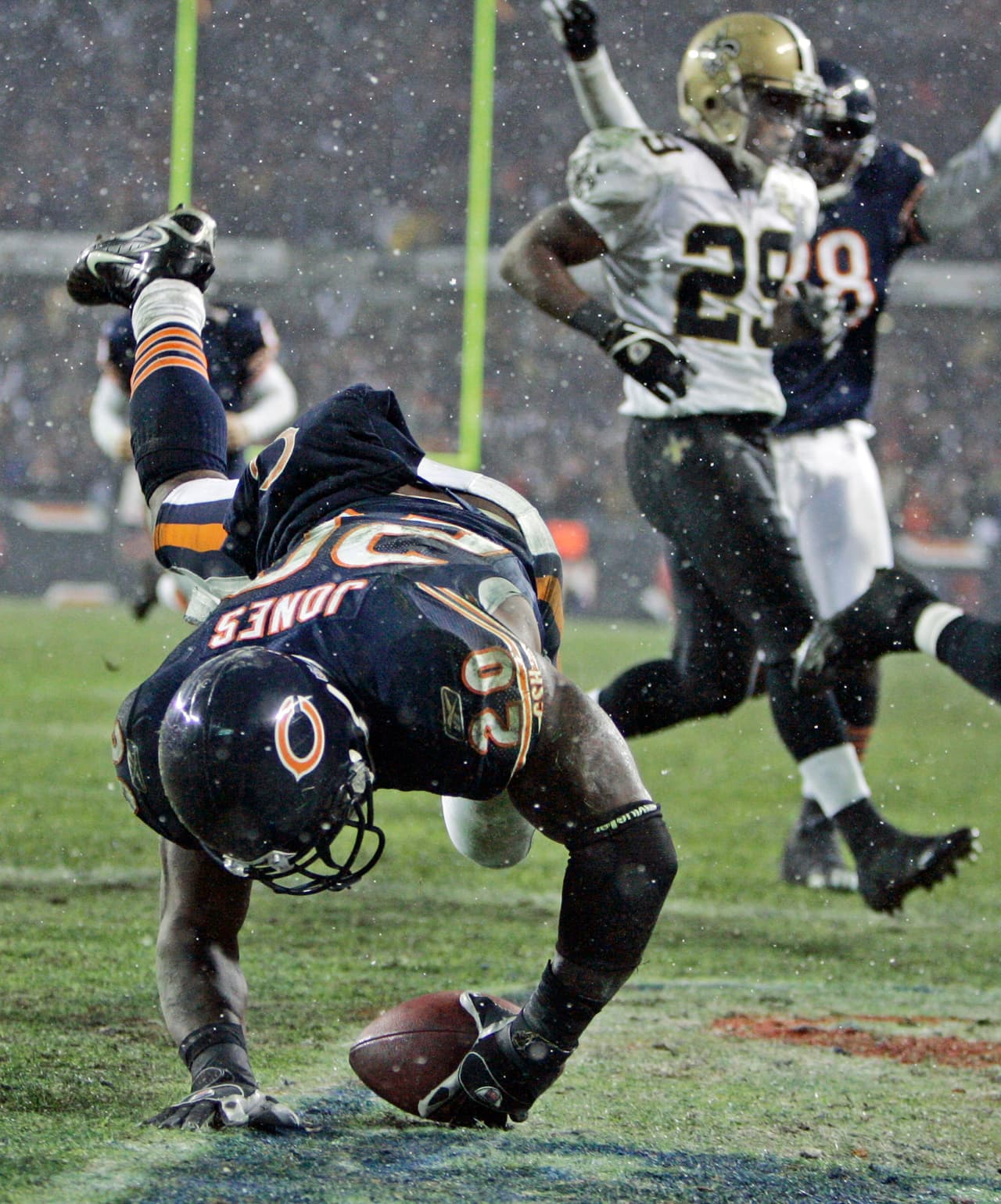 La última ocasión que hubo una mayor diferencia fue en la temporada 2006 cuando los Chicago Bears vencieron por 39-14 a los New Orleans Saints.
