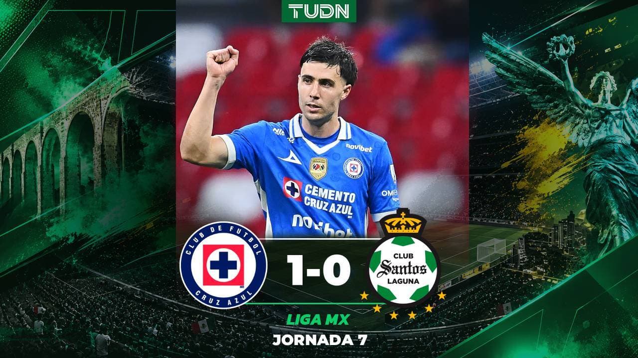 Resumen | José Paradela regresa a Cruz Azul al triunfo vs. Santos Laguna