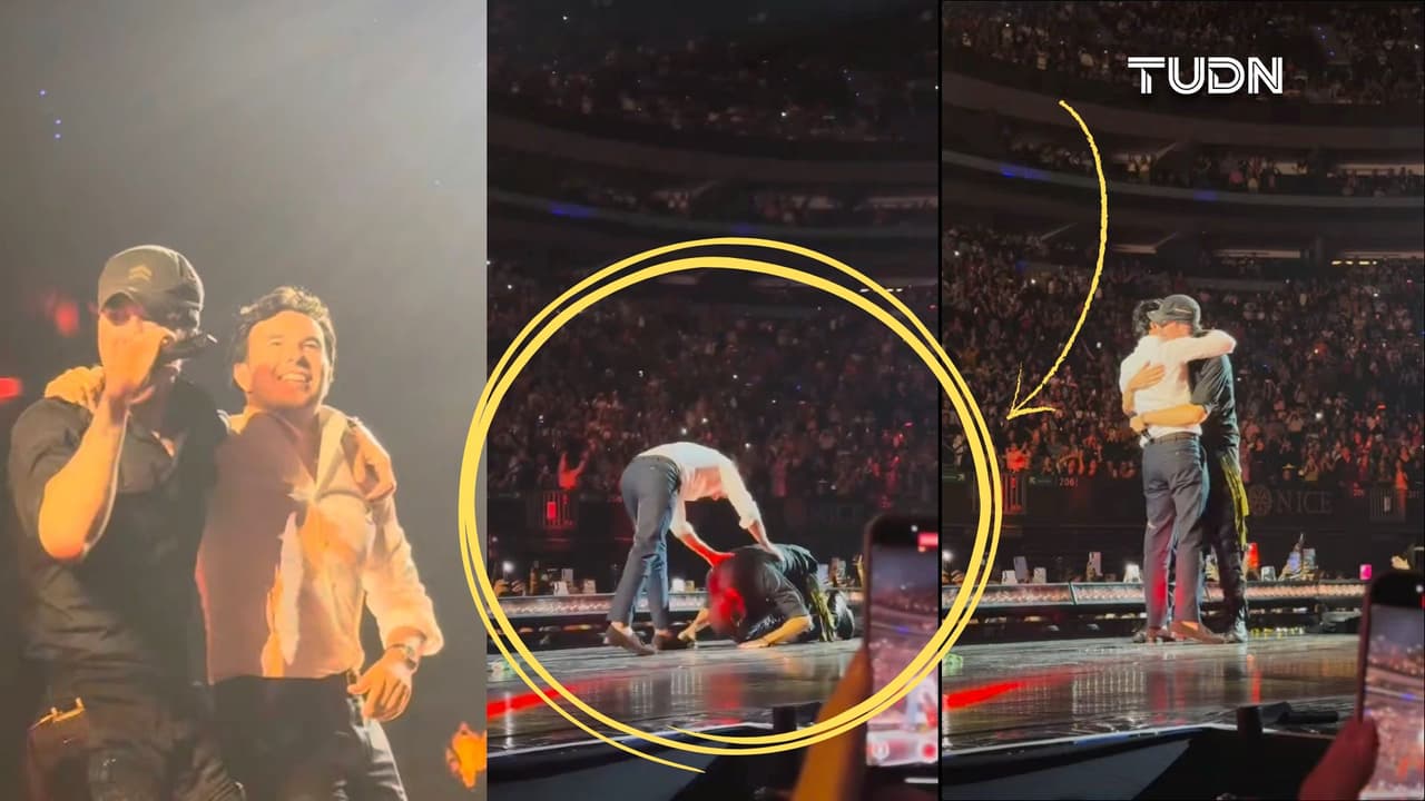 'Checo' Pérez desata la locura en concierto de Enrique Iglesias 