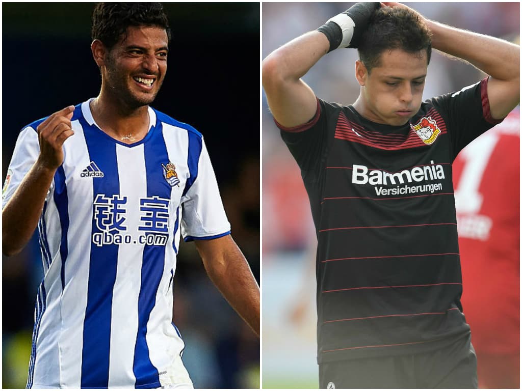 'Chicharito' Hernández anota más, pero Carlos Vela pasa mejor