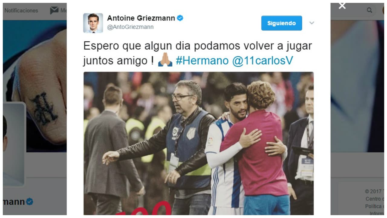 Vela es tres años mayor que Griezmann y ambos se hicieron grandes amigos.