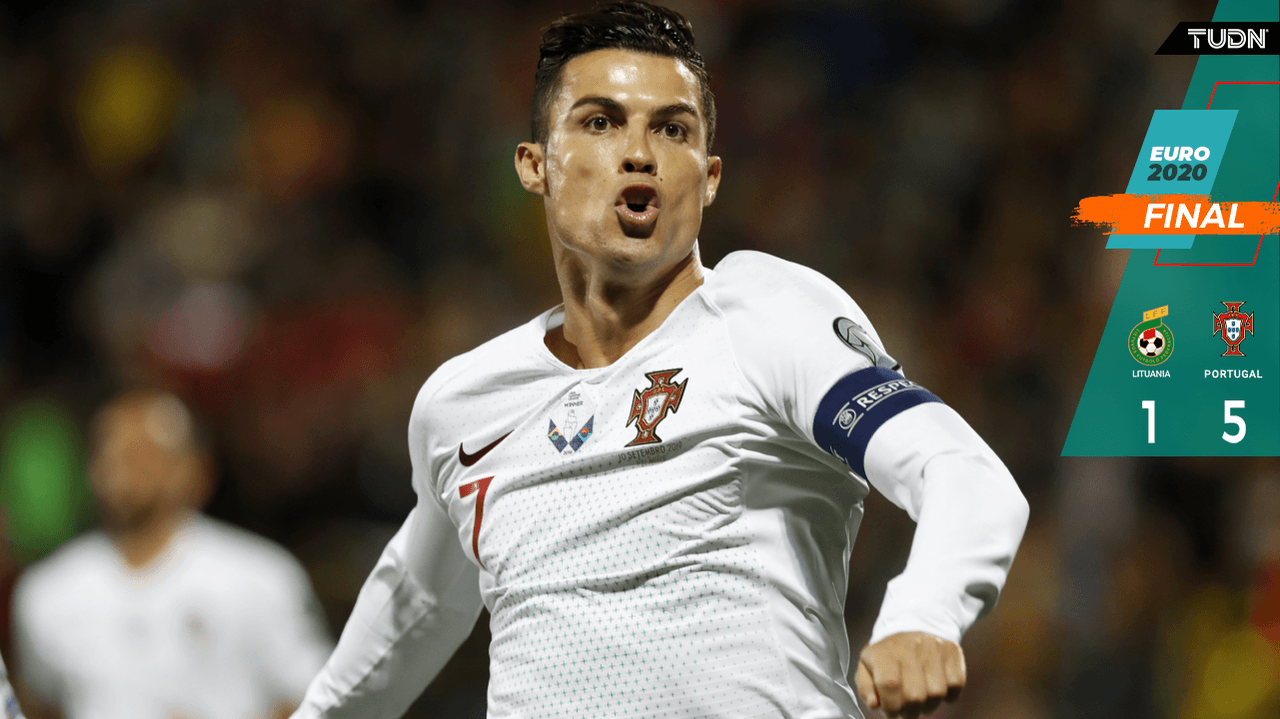 Cuatro veces Ronaldo en un aplastante Portugal contra Lituania