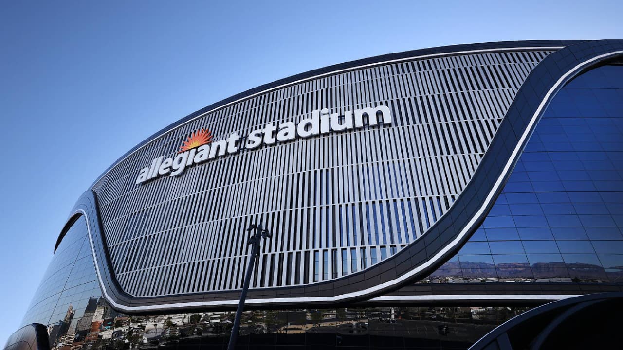 El Estadio Allegiant de Las Vegas Raiders.