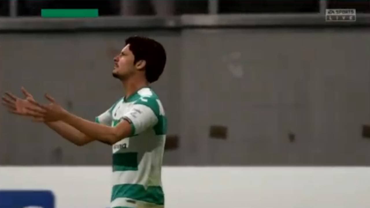 Santos falló un penal y el empate a un gol pone en peligro su clasificación a la Fiesta Grande del futbol virtual.