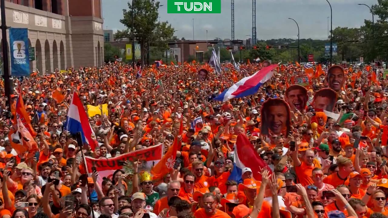 Afición de Países Bajos convierte Dallas en una fiesta en su debut en el Mundial 2026