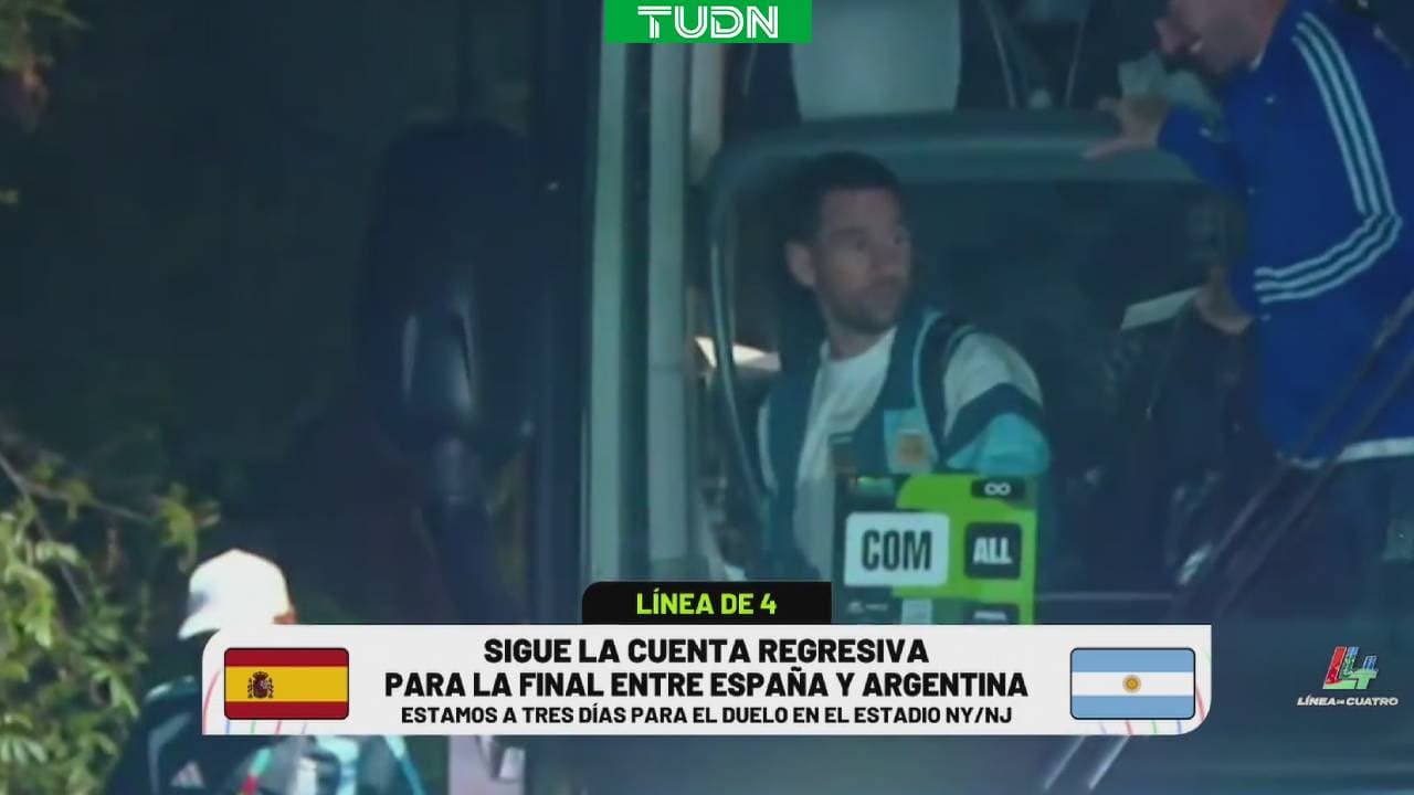 Argentina llega a Nueva York para su cita en la final de la Copa del Mundo