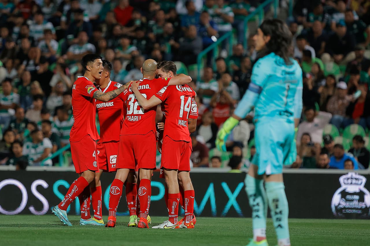 Toluca goleó 0-5 a Santos en el TSM en partido pendiente de la Jornada 7 del Clausura 2023.